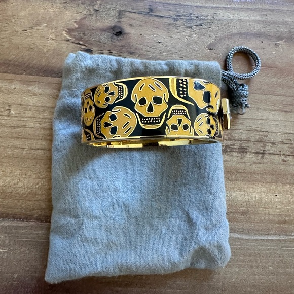 Alexander McQueen Jewelry - Alexander McQueen Vintage Gold Skull Bracelet